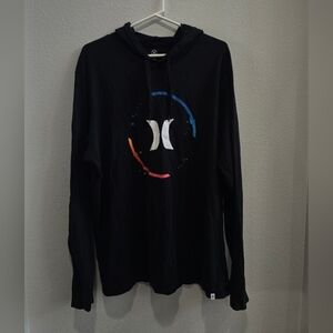Hurley Black Hoodie with logo men's size XXL